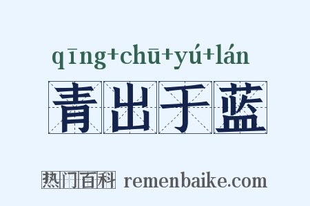 青出于蓝是什么意思的图片